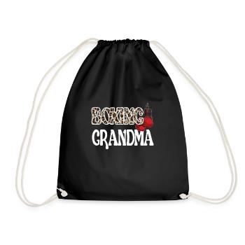Boxoma Coffret Cadeau Grand-mère Fière Boxer Grand-mère - Sac de sport léger - noir - Devant