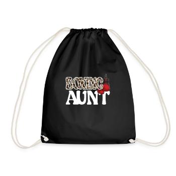 Boxe Tante Fière Boxe Tante Par Boxer Tante Cadeau - Sac de sport léger - noir - Devant