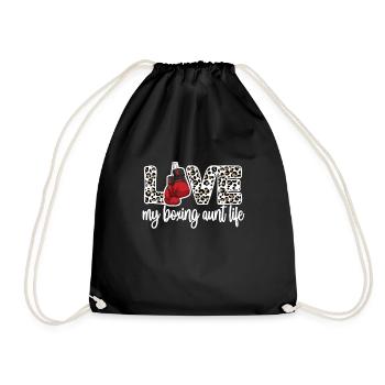 Boxe Tante Fière Boxe Tante Par Boxer Tante Cadeau - Sac de sport léger - noir - Devant