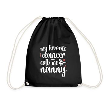 Fière danse nounou grand-mère par danseuse dansant nounou - Sac de sport léger - noir - Devant