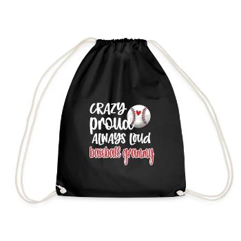 Grammy Oma Von Baseballspieler Baseball Grammy - Turnbeutel - Schwarz - Vorne