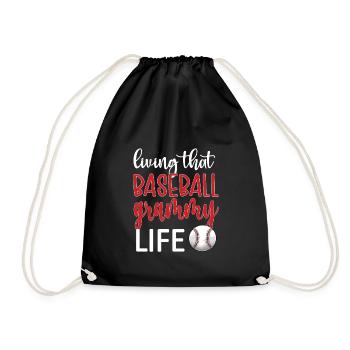 Grammy Oma Von Baseballspieler Baseball Grammy - Turnbeutel - Schwarz - Vorne
