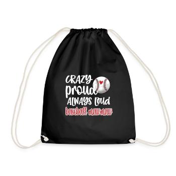 Mawmaw Grand-mère du joueur de baseball Baseball Mawmaw - Sac de sport léger - noir - Devant