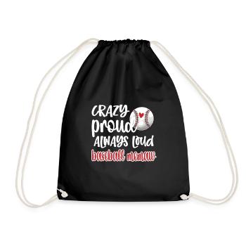 Memaw Grand-mère du joueur de baseball Baseball Memaw - Sac de sport léger - noir - Devant
