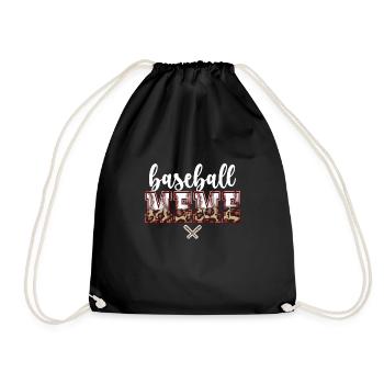 Meme Grand-mère d’un joueur de baseball Baseball Meme - Sac de sport léger - noir - Devant