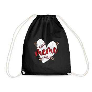 Meme Grand-mère d’un joueur de baseball Baseball Meme - Sac de sport léger - noir - Devant