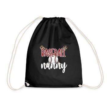 Nounou Grand-mère d’un joueur de baseball Nounou de baseball - Sac de sport léger - noir - Devant