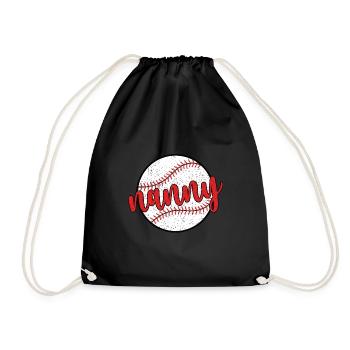 Nounou Grand-mère d’un joueur de baseball Nounou de baseball - Sac de sport léger - noir - Devant