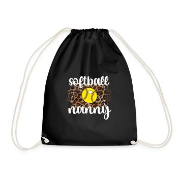 Nounou Mamie De Joueur De Softball Nounou De Softball - Sac de sport léger - noir - Devant