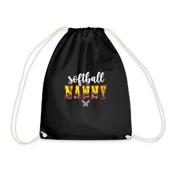 Nounou Grand-mère d’un joueur de softball Nounou de softball - Sac de sport léger - noir - Devant