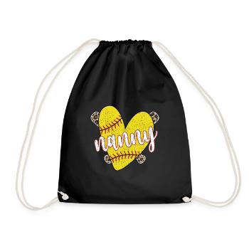 Nounou Grand-mère d’un joueur de softball Nounou de softball - Sac de sport léger - noir - Devant