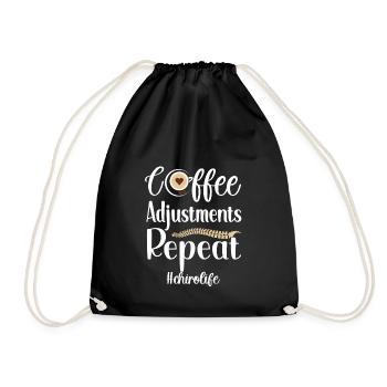 Proud Chiropractor Chiropractic Gift - Drawstring Bag - black - Front