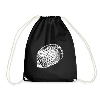 Vintage Angelfish - Drawstring Bag - black - Front