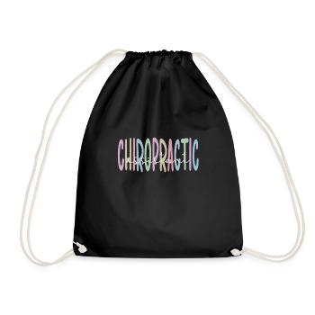 Chiropraktischer Assistent Chiropraktik-Assistent - Turnbeutel - Schwarz - Vorne