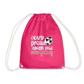 Grammy Oma Von Fußballspieler Fußball Grammy - Turnbeutel - Fuchsia - Vorne