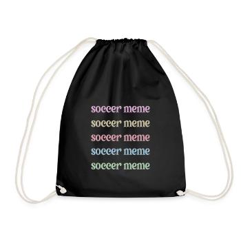 Proud Soccer Meme Grandma Of Soccer Player Meme - Turnbeutel - Schwarz - Vorne