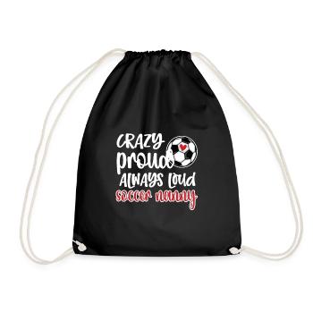 Fier footballeur nounou grand-mère de joueur de football nounou - Sac de sport léger - noir - Devant