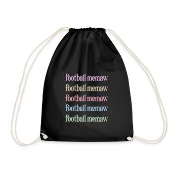 Football Memaw Grand-mère du joueur de football Memaw - Sac de sport léger - noir - Devant