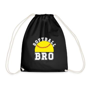 Fier frère de softball d’un frère joueur de softball - Sac de sport léger - noir - Devant