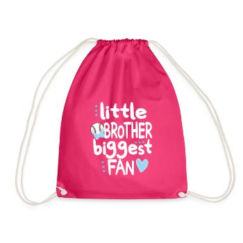 Petit frère de baseball d’un joueur de baseball bro - Sac de sport léger - fuchsia - Devant