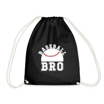 Fier frère de baseball d’un frère joueur de baseball - Sac de sport léger - noir - Devant