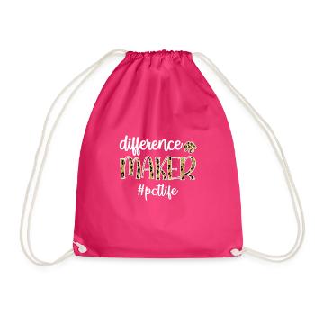 Nursing Technician Patient Care Technician PCT - Drawstring Bag - fuchsia - Front