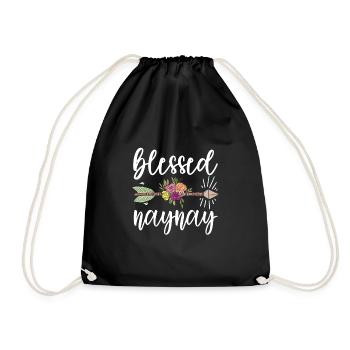 Naynay Grand-mère Cadeau de fête des mères Naynay Grand-mère - Sac de sport léger - noir - Devant