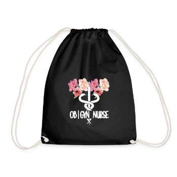 Obstetrics Gynecology Nurse OB GYN - Drawstring Bag - black - Front