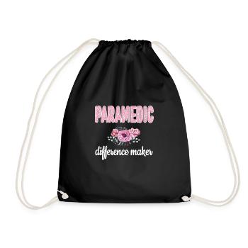 Notfallsanitäter Paramedic Rettungskraft Sanitäter - Drawstring Bag - black - Front