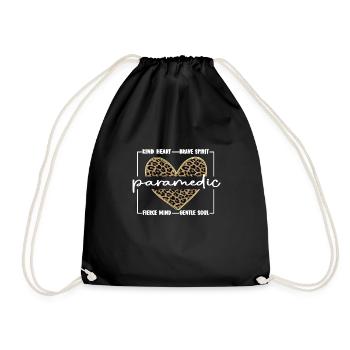 Paramedic Paramedic Gift - Drawstring Bag - black - Front