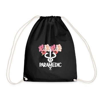 Paramedic Paramedic Gift - Drawstring Bag - black - Front