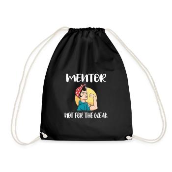 Mentor Wertschätzung Persönlicher Mentor Geschenke - Turnbeutel - Schwarz - Vorne