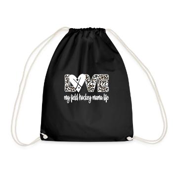 Meilleure maman de hockey sur gazon maman de joueur de hockey sur gazon - Sac de sport léger - noir - Devant