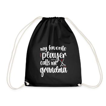 Fière hockey sur gazon Grand-mère Joueuse de hockey sur gazon Grand-mère - Sac de sport léger - noir - Devant
