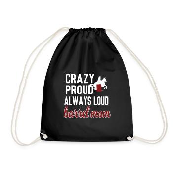 Barrel Racing Mère Cadeau Barrel Racing Mama - Sac de sport léger - noir - Devant