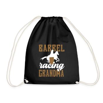 Barrel Racing Grand-mère Cadeau Barrel Racing Grand-mère - Sac de sport léger - noir - Devant