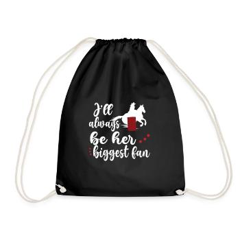 Barrel Racing Grand-mère Cadeau Barrel Racing Grand-mère - Sac de sport léger - noir - Devant
