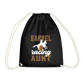 Barrel Racing Tante Cadeau Barrel Racing Tante - Sac de sport léger - noir - Devant