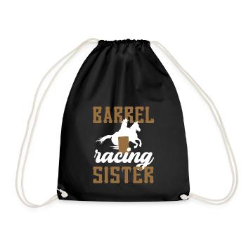 Barrel Racing Sister Meilleure sœur Barrel Racing - Sac de sport léger - noir - Devant