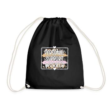 Social Worker Personal Caregiver Auxiliary - Drawstring Bag - black - Front