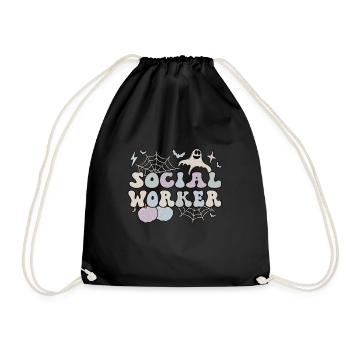 Social Worker Halloween Social Workers Gifts - Turnbeutel - Schwarz - Vorne