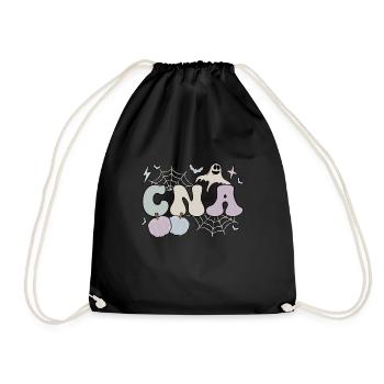 Certified Nursing Assistant Halloween CNA Nurse - Drawstring Bag - black - Front