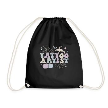 Tattoo Artist Halloween Tattooist Tattoo Master - Drawstring Bag - black - Front