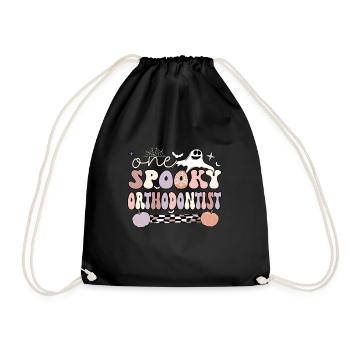 Cadeaux orthodontiques d’Halloween d’orthodontiste effrayants - Sac de sport léger - noir - Devant