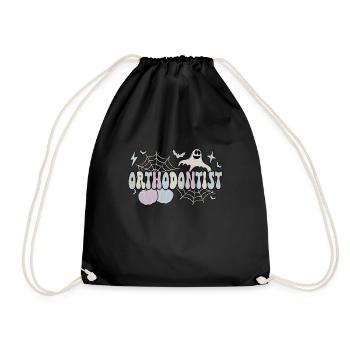Cadeaux orthodontiques d’Halloween d’orthodontiste effrayants - Sac de sport léger - noir - Devant