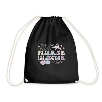 Spooky Nurse Injector Halloween Nurse Injector - Turnbeutel - Schwarz - Vorne