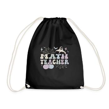 Spooky Math Teacher Halloween Math Teaching Gift - Turnbeutel - Schwarz - Vorne