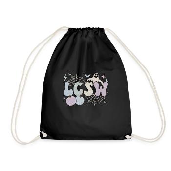 LCSW Licensed Clinical Social Worker Halloween - Turnbeutel - Schwarz - Vorne