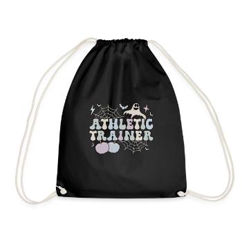 Certified Athletic Trainer Halloween AT Gifts - Drawstring Bag - black - Front