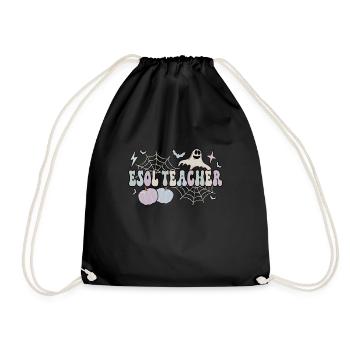 ESOL Teacher Halloween English Teacher Gifts - Turnbeutel - Schwarz - Vorne